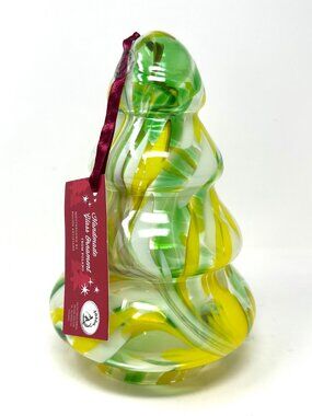 Zorza Poland Mouth Blown, Hand Made Polish Artists Art Glass Christmas Tree NWT